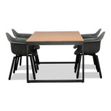 Kampa Natural/Montreux dining tuinset | 4 personen | polywood + kunststof | 160cm