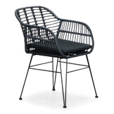 Cortona Natural/Napels dining tuinset | 6 personen | polywood + wicker | 220cm