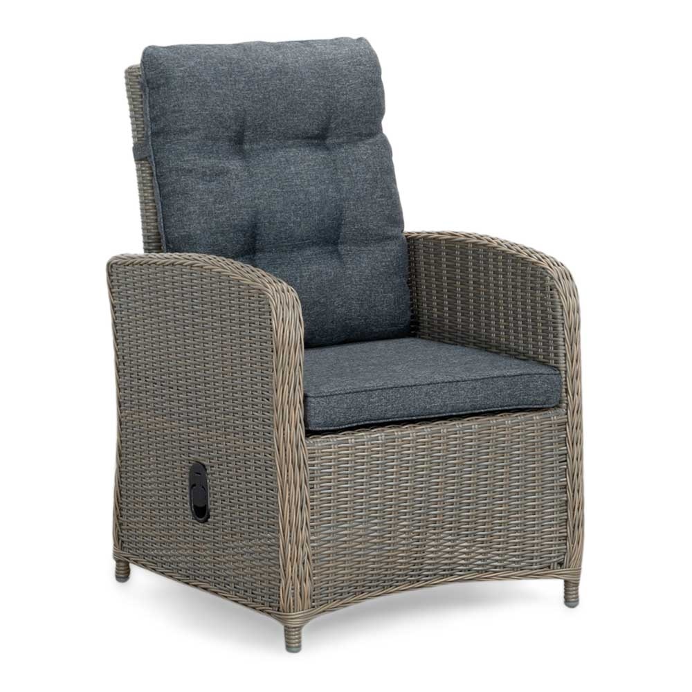 Durban/Bilbao dining tuinset | 6 personen | polywood + wicker | 218cm