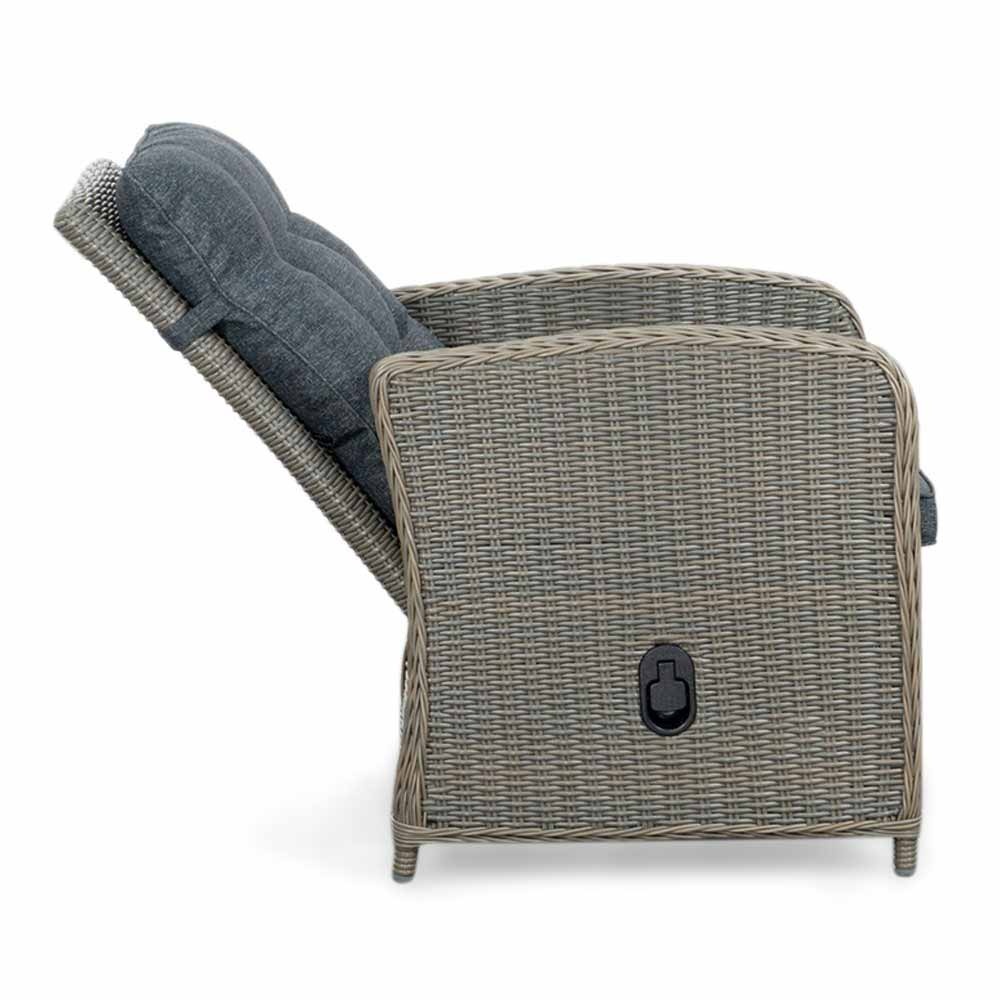 Durban/Bilbao dining tuinset | 6 personen | polywood + wicker | 218cm