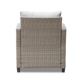 Stockholm stoel-bank loungeset 4 personen | wicker | zand | 4-delig