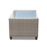 Stockholm stoel-bank loungeset 4 personen | wicker | zand | 4-delig