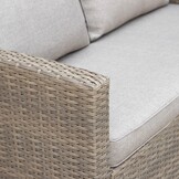 Stockholm stoel-bank loungeset 4 personen | wicker | zand | 4-delig