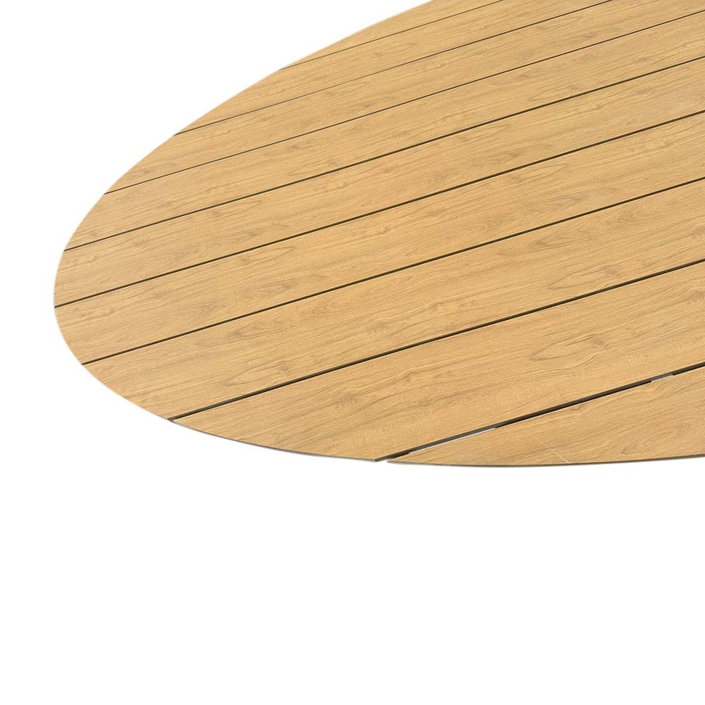 Dallas dining tuintafel 8 personen | polywood + aluminium | Natural Wood/beige | 280cm