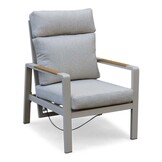 Manhattan lounge balkonset 2 personen | aluminium + polywood | beige | 5-delig