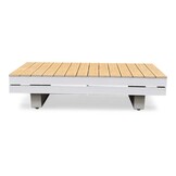 Vegas hoek loungeset-links 6 personen | aluminium + polywood | beige | 4-delig - 311x230cm