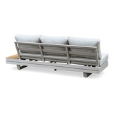 Vegas hoek loungeset-links 6 personen | aluminium + polywood | beige | 4-delig - 311x230cm
