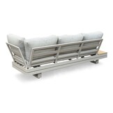 Vegas hoek loungeset-links 6 personen | aluminium + polywood | beige | 4-delig - 311x230cm