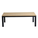 Sydney stoel-bank loungeset 5 personen | aluminium + eucalyptus | antraciet | 3-delig