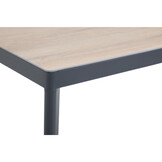 Royan/Anna dining tuinset | 4 personen | aluminium + wicker | 160cm