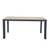 Royan/Anna dining tuinset | 4 personen | aluminium + wicker | 160cm