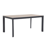 Royan/Anna dining tuinset | 4 personen | aluminium + wicker | 160cm