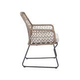 Royan/Anna dining tuinset | 4 personen | aluminium + wicker | 160cm