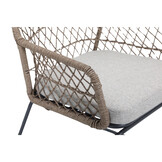 Royan/Anna dining tuinset | 4 personen | aluminium + wicker | 160cm