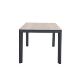 Royan/Savanna dining tuinset | 4 personen | aluminium + touw | 160cm