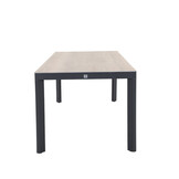 Royan/Savanna dining tuinset | 6 personen | aluminium + touw | 220cm