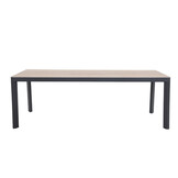 Royan/Anna dining tuinset | 6 personen | aluminium + wicker | 220cm