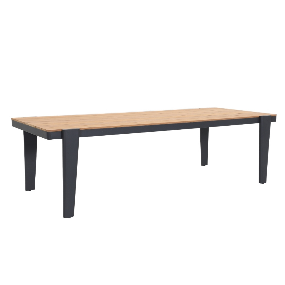 Vigo dining tuintafel 6 personen | teakhout + aluminium | Natural Teak | 260cm