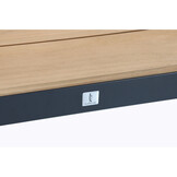 Vigo dining tuintafel 6 personen | teakhout + aluminium | Natural Teak | 260cm