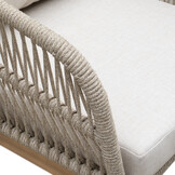 Rochefort dining tuinstoel | touw + hardhout | zand