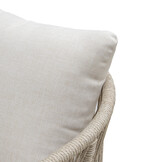 Rochefort dining tuinstoel | touw + hardhout | zand