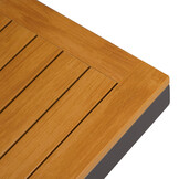 Melbourne chaise longue balkon loungeset 4 personen | aluminium + polywood | antraciet | 3-delig - 250x175cm