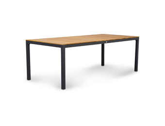 Delta dining tuintafel 6 personen | teakhout + aluminium | Natural Teak | 220cm
