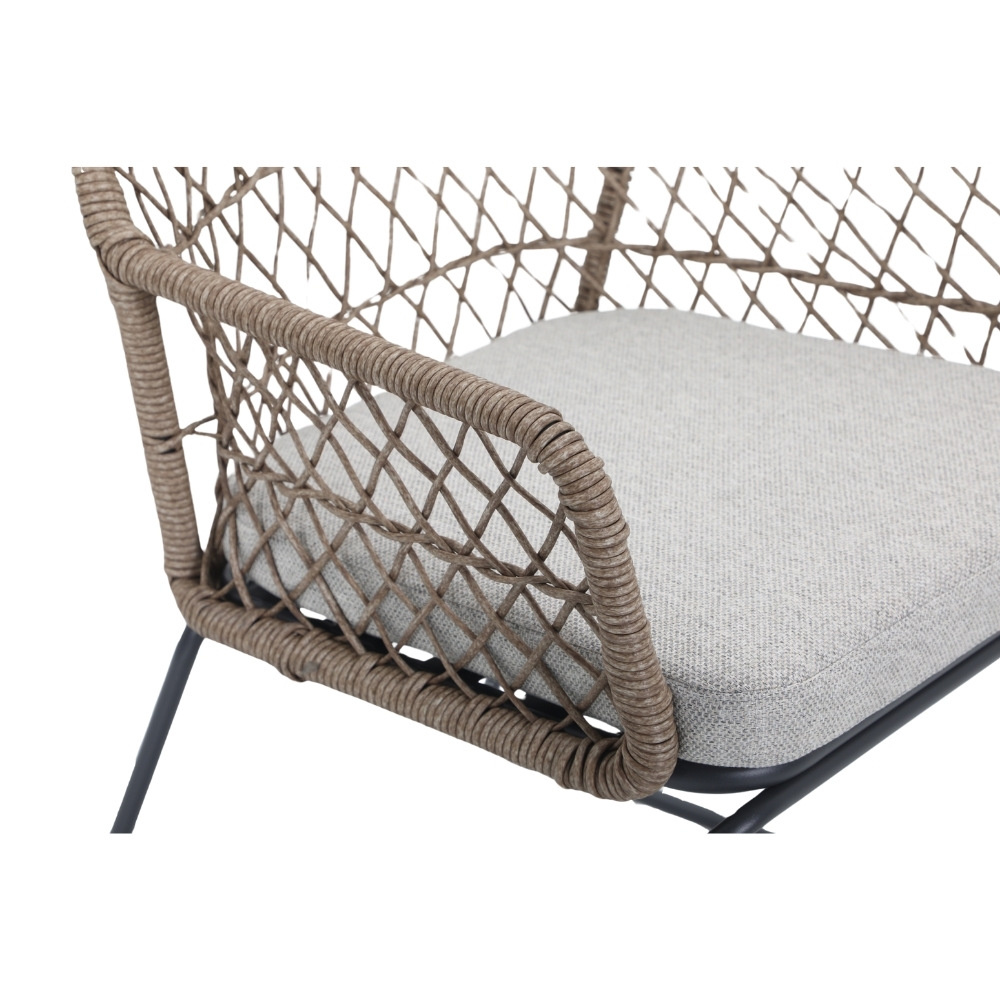 Vigo/Anna dining tuinset | 6 personen | teakhout + touw | 260cm
