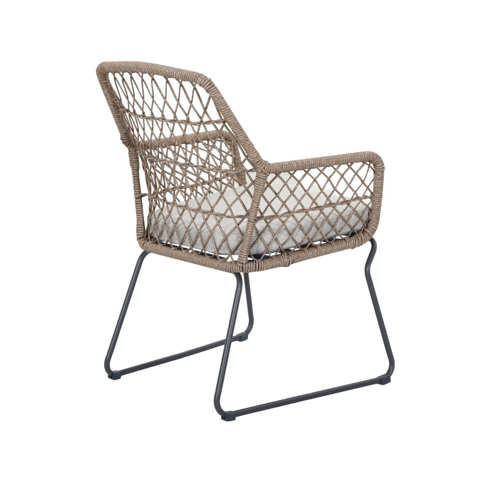 Vigo/Anna dining tuinset | 6 personen | teakhout + touw | 260cm