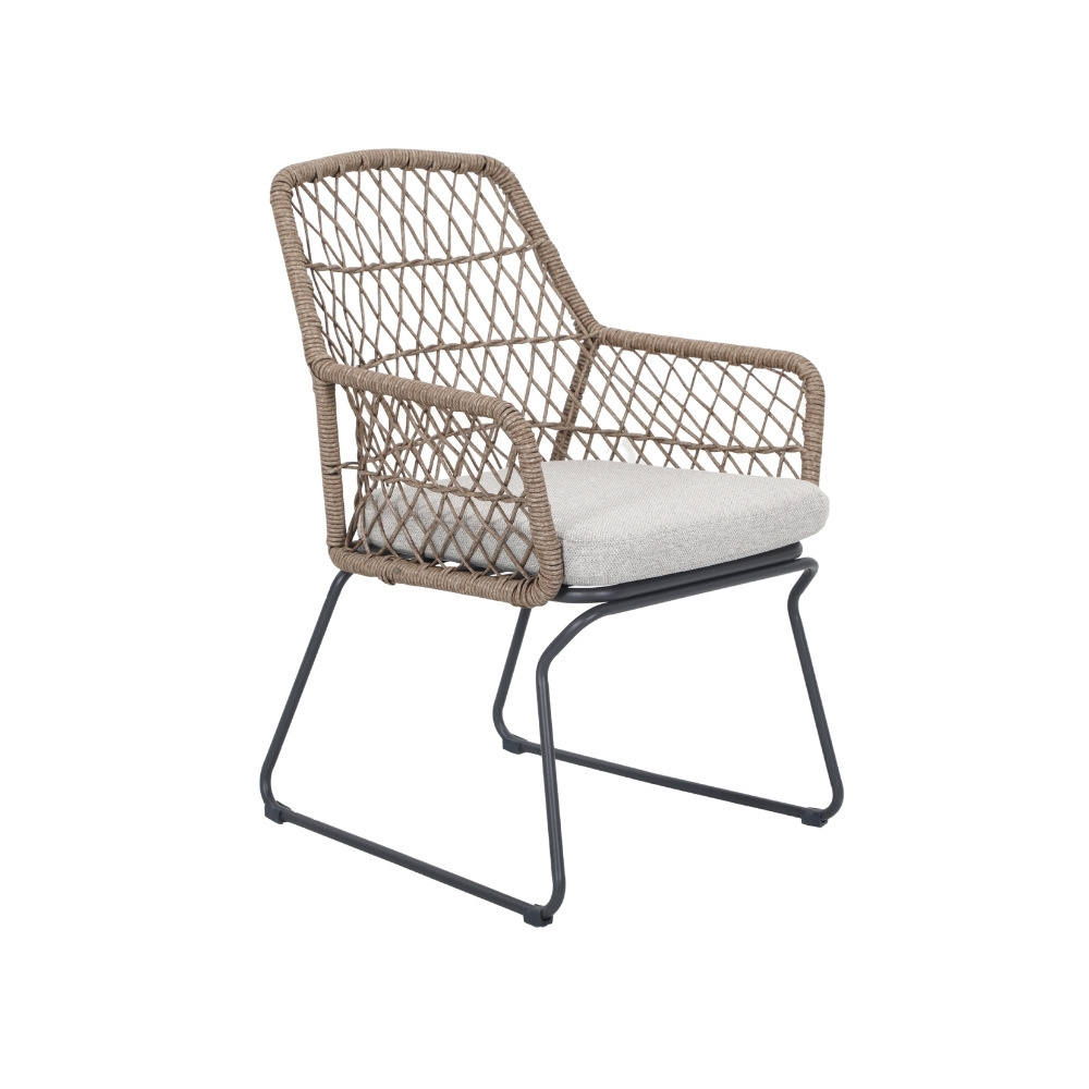 Vigo/Anna dining tuinset | 6 personen | teakhout + touw | 260cm