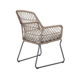 Royan/Anna dining tuinset | 6 personen | aluminium + wicker | 220cm