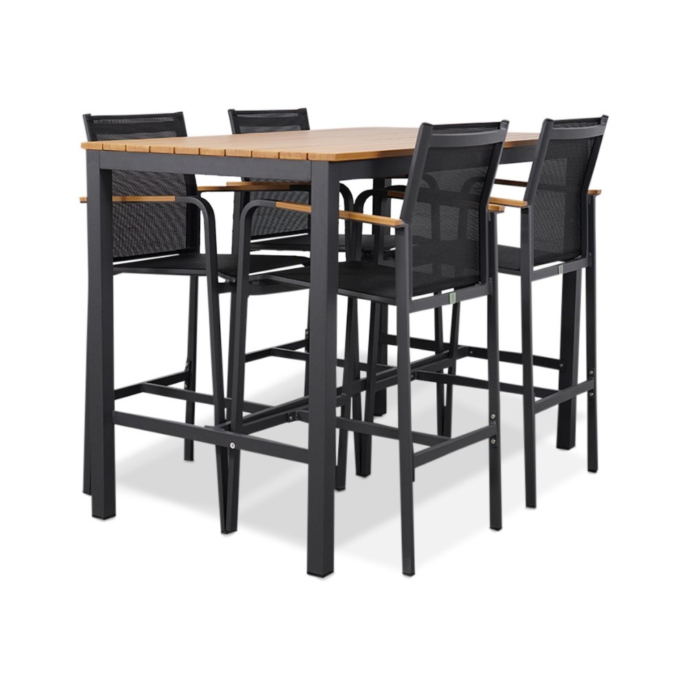 Douglas barset 5-delig | aluminium | antraciet | 150cm