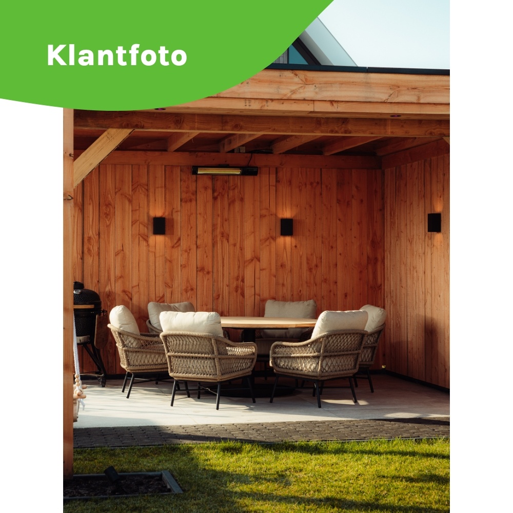 Ventura low dining tuinset | 6 personen | teakhout + touw | 150cm rond