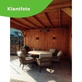 Ventura low dining tuintafel 6 personen | teakhout + aluminium | Natural Teak/antraciet | Ø150cm rond