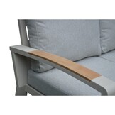 Seattle stoel-bank loungeset 5 personen | aluminium + polywood | beige | 4-delig