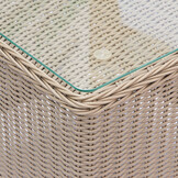 Geneve bijzettafel vierkant | wicker | Royal Sand | 52x52cm