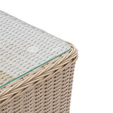 Geneve bijzettafel vierkant | wicker | Royal Sand | 52x52cm