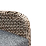Glasgow loungestoel tuin | wicker + aluminium | Ash Grey