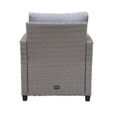 Stockholm loungestoel tuin | wicker | grijs