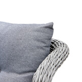 Glasgow loungestoel tuin | wicker + aluminium | Blended Grey