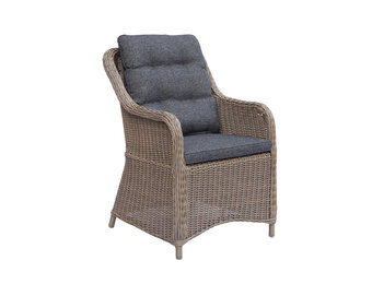 Kansas dining tuinstoel | wicker | Ash Grey