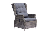 Belfort loungestoel tuin verstelbaar | wicker + aluminium | Kobo Grey