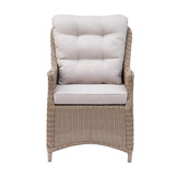 Madrid dining tuinstoel | wicker | Royal Sand