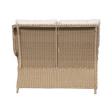 Glasgow dining loungeset 6 personen | wicker | Royal Sand | 3-delig - 258x202cm