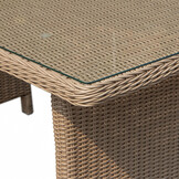 Glasgow dining loungeset 6 personen | wicker | Royal Sand | 3-delig - 258x202cm