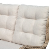 Glasgow dining loungeset 6 personen | wicker | Royal Sand | 3-delig - 258x202cm