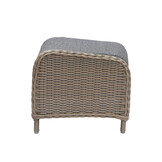 Glasgow lounge balkonset - verstelbaar 2 personen | wicker + aluminium | Ash Grey | 5-delig