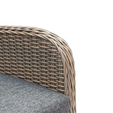 Glasgow loungestoel tuin set van 2 | wicker + aluminium | Ash Grey