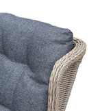 Glasgow dining loungeset 6 personen | wicker | Ash Grey | 3-delig - 258x202cm