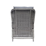 Glasgow lounge balkonset 2 personen | wicker + aluminium | Blended Grey | 5-delig